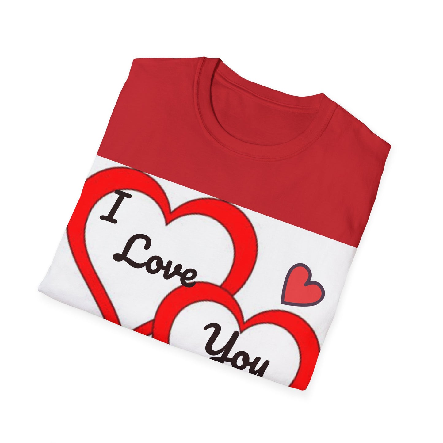 soft material "I Love You" T shirt